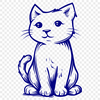 Unique Cat Clipart - Free PDF