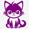 Cat Digital Drawing In PNG & SVG - Free Digital Download