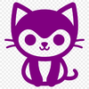 Cute Kitten SVG, PNG, PDF And DXF Files