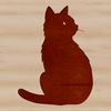 Vector Cat Silhouette A single sitting cat in vector format.