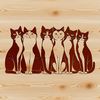 A digital illustration of a domesticated cat, suitable for vector art projects.