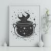 Beautiful Cauldron Vector Illustration - Free DXF Download