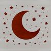 Full Moon Vector Graphic Design A digital illustration of the full moon in a simplified, vector format.