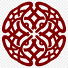 Ornate Celtic pattern featuring intricate shapes and embellishments.