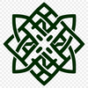 A highly detailed illustration of a Celtic ornate shape, suitable for vector art and design.