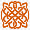 A stylized, ornate Celtic shape with intricate embellishments, suitable for vector art and cutting machine designs.