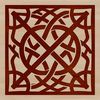 Ornate Celtic design featuring intricate patterns and shapes, perfect for vector art and commercial use.