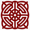 A traditional Celtic design featuring intricate shapes and patterns in an ornate style.
