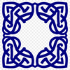 A traditional Celtic pattern featuring intricate ornamentation.