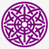 A traditional Celtic ornate shape with intricate embellishments, suitable for various applications.