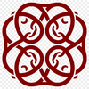 A stylized Celtic ornament with intricate details, suitable for cutting or laser engraving.