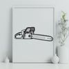 Digital Chainsaw Illustration Illustration of a chainsaw as a digital vector graphic.