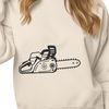Illustrated Chain Saw Tool Design Illustrated chainsaw tool with moving parts in vector format
