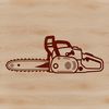 Chainsaw Clip Art Vector Vector illustration of a chainsaw, ideal for cutting machine stencils and designs