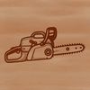 High-Quality SVG Chainsaw Graphic A high-resolution illustration of a chainsaw tool, suitable for vector design projects.