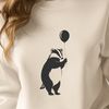 Illustration of a wild animal, specifically a badger, designed as vector art for various uses.