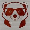 A digital illustration of a badger wearing glasses in a vector format.