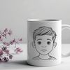Free digital design featuring a child figure A young boy illustration designed as vector art for digital use.