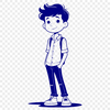 Cute Boy Character Illustration Young boy character illustration in vector format.