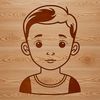 Hand-drawn Boy Illustration in Vector Format A child's face illustration created as a vector graphic in SVG format.