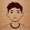 A boy illustration created in a vector format.