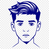 Free Illustration of a Boy A young boy's portrait created as a vector graphic illustration.