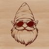 Unique Dwarf Creature Design Mythical creature with the head of a dwarf wearing sunglasses in a vector design format.