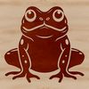 Free Toad Clip Art A digital illustration of a toad in a naturalistic style, suitable for vector art designs.