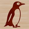 Free Penguin Illustration A simple illustration of a penguin standing on the shore.