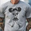 Cheerleader Clip Art A young female athlete in a cheerleading uniform, posing with confidence.