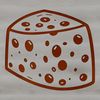 Delicious Vector Artwork of a Cheese Wedge A detailed vector illustration of a wedge of cheese.