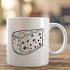 Beautiful Cheese Vector Design A digital representation of a wedge-shaped piece of cheese, suitable for vector design and cutting machine projects.