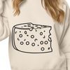 A detailed illustration of a wedge of cheese, suitable for graphic design projects.