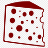 Vector Cheese Design A high-resolution SVG illustration of a wedge-shaped cheese with intricate details, ideal for vector art and digital design.