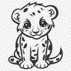 Artistic Cheetah DXFs - Free Download