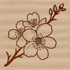 Free Cherry Flower Vector Vector illustration of a single cherry blossom flower in bloom.