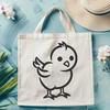 Chick Stencil In PNG & SVG - Free Digital Download