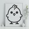 Cute Chicken SVG, PNG, PDF And DXF Files