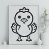 Beautiful Chick - Cricut PDF Free Download