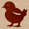 A cute farm animal, an illustration of a chicken, suitable for use in graphic design projects.