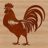 SVG Cockerel Clip Art Colorful illustration of a farm animal, a cockerel with vibrant plumage.