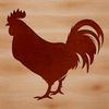 Chicken Silhouette Clip Art A simple silhouette of a chicken in vector format, suitable for digital design and crafting.