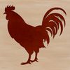 Chicken Illustration in Various Poses A simple outline illustration of a chicken in various poses.