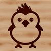 Cute Chicken Illustration Vector Design Simple line drawing of a cute chicken in a farm setting
