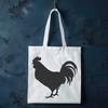 Beautiful Chicken Silhouette Vector Graphic An SVG vector graphic design featuring a single chicken outline.