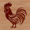 Cockerel Standing on Farm Ground SVG Illustrated vector design of a cockerel standing on farm ground