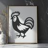 Chicken Image In DXF File Format For Free Download