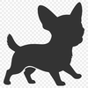 Chihuahua silhouette designed as a digital cut file.