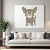 Small breed dog illustration in simple vector style