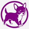 An illustration of a Chihuahua in scalable graphics (SVG) format.